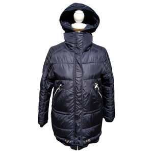 Codes Combine Down Fill navy Puffer Hooded Parka Size S